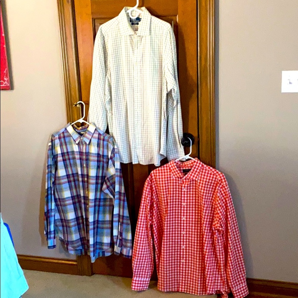 3 Polo Ralph Lauren long sleeve men’s XXL shirts